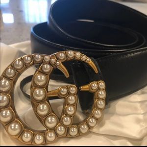 Authentic Gucci pearl belt